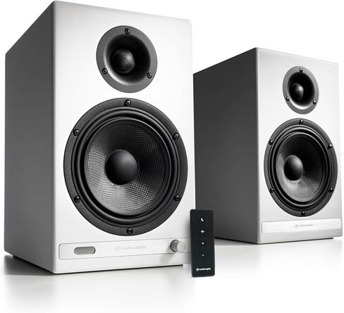 Audioengine HDP6 Passive Bookshelf Speakers - High Gloss Piano White in Kuwait