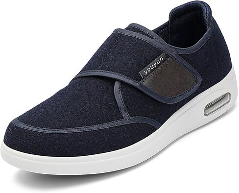 youyun Orthopedic Shoes for Women, Wide Fit Slip On Sneakers for Diabetics, Plantar Fasciitis and Swollen Feet Support, Lightweight Comfort and Breathable (Black) (Size 9.5) in Saudi Arabia