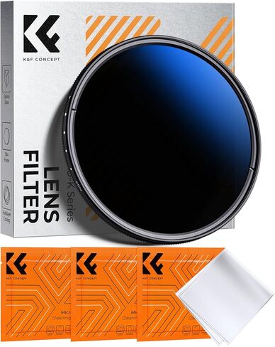 K&F Concept 67mm Variable ND Lens Filter ND2-ND400 (1-9 Stops) 18 Multi-Layer Coatings Adjustable Neutral Density Ultra Slim Lens Filter for Camera Lens in Saudi Arabia