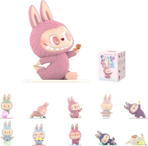 POP MART The Monsters Lazy Yoga Series Figures, The Monsters Blind Box Figures, Random Design Action Figures Collectible Toys Home Decorations, Holiday Birthday Gifts for Boys and Girls, Single Box in Kuwait