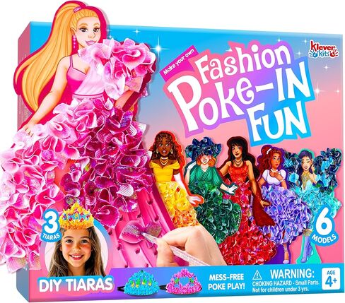 Klever Kits Poke in Fun Art Craft Kits for Girls Ages 4-8 ، Princess Dress-up ، Antives Art ، Miy Craft Kits ، Hildrict Fairst for Kids Ages 4 5 6 7 8+ in Kuwait