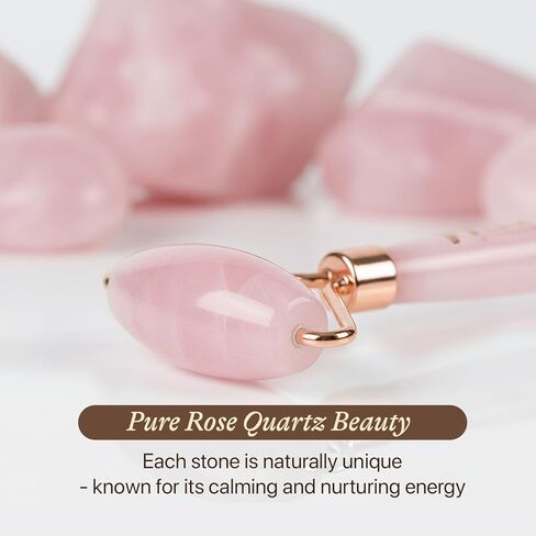 Rose Quartz Face Roller - Relaxation Gifts for Women, Skin Care Tools for Fine Lines and Wrinkles, Teenage Girl Gifts, Beauty Gift Ideas, Face Massager Tools, Facial Tools, Self Care Gifts for Women in Kuwait