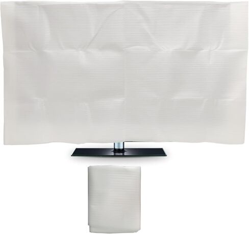 2 Pack Foam Flat Screen TV Cover Fits Up to 55"L x 32"W Flat Screen TV，50-55 Inch Television Foam Cover for TV Protection During House Moving, Storage, or Home Renovation in Kuwait