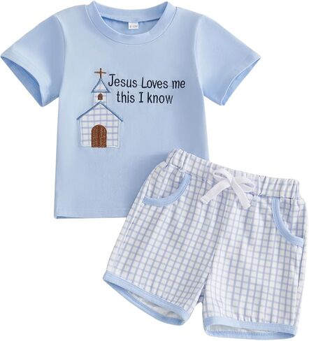 Lamuusaa Toddler Baby Boy Easter Oester الزي القصير الأرنب/الشاحنة Carrot T-Shirt Strip in Kuwait