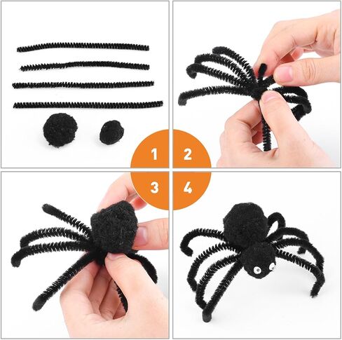 Pipe Cleaners Craft, 200PCS Moss Green Chenille Stems, Thick Pipe Cleaners Bulk for Kids Arts and Crafts Projects Making, Christmas Decorations(6 mm x 12 Inch) in Kuwait