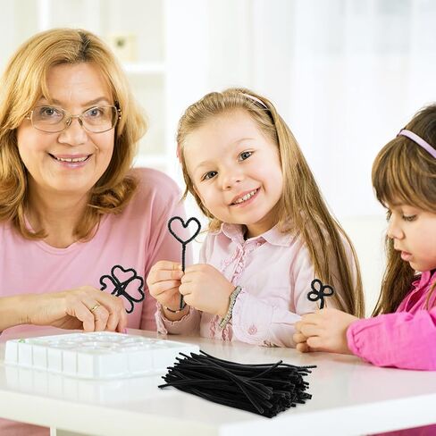 Pipe Cleaners Craft, 200PCS Moss Green Chenille Stems, Thick Pipe Cleaners Bulk for Kids Arts and Crafts Projects Making, Christmas Decorations(6 mm x 12 Inch) in Kuwait