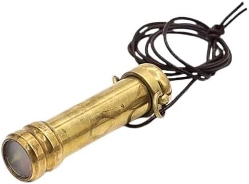 RII Brass Teleidoscope/Kaleidoscope Pandent with leather Cord Necklace, Etched Mandala Pattern Locket, Pocket Scope -A unique Gift for Loved Ones in Saudi Arabia
