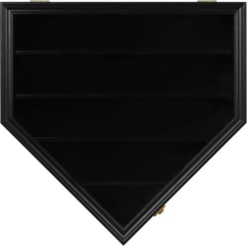 DisplayGifts Baseball Display Case Baseball Holders for Balls Display with 21 Slots Wall Display Box 96% Clear Antifade UV Protection with Gold Locks for Homerun and Collector Autograph Balls in Kuwait