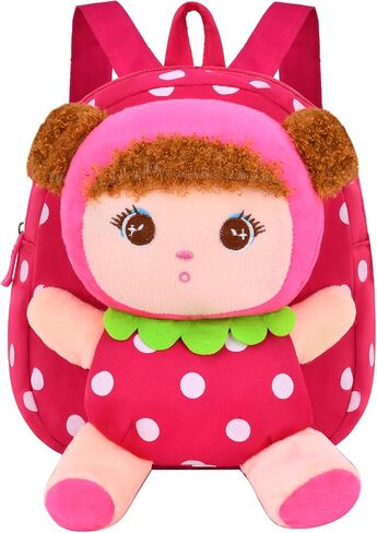 Suerico Cute Toddler Backpack Plush Doll Toy Snack Travel Bag Preschool Shoulder Bag Gift for Kid in Kuwait