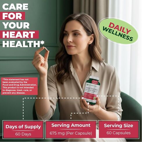 كبسولات مستخلص توت الزعرور فائقة الفعالية - 6,750 مجم 10:1 لدعم الهضم وصحة القلب ونسبة السكر في الدم - كبسولات توت الزعرور ذات القوة الإضافية - خالية من الكائنات المعدلة وراثيًا وخالية من الغلوتين، نباتية وفقًا لممارسات التصنيع الجيدة في الولايات المتحدة  in Kuwait