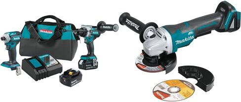 Makita XT288T 18V LXT Lithium-Ion Brushless Cordless 2-Pc. Combo Kit (5.0Ah) & XRH04Z 18V LXT Lithium-Ion Cordless 7/8" Rotary Hammer, accepts SDS-PLUS bits in Kuwait