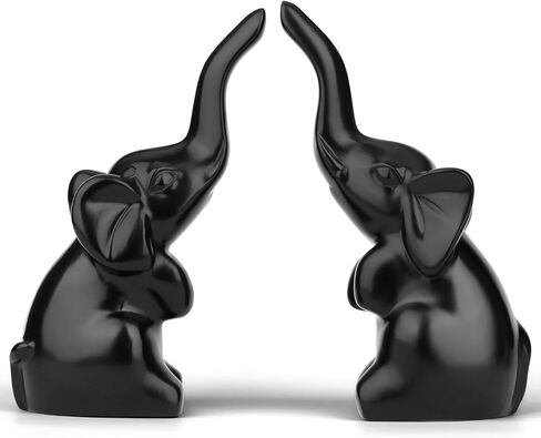DUQGUHO Crystal Glass Elephant Decor Cute Elephant Gifts for Women White Elephant Crystal Figurines Inspirational Gifts for Women Mom Crystal Figurines Collectible Gift for Elephant Lovers in Kuwait