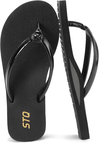 STQ Women's Flip Flops with Arch Support | Comfort Flip Flops With Padded Straps, Non-Slip Sole And Durable Design, Ideal For Beach, Travel And Daily Wear in Saudi Arabia