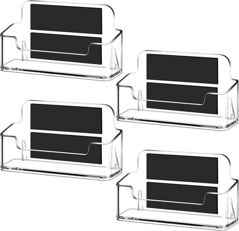 Acrylic Business Card Holder Magnetic Business Card Display Desk Clear Card Holder for Office Business Desk Home Office (8 Pcs) in Kuwait