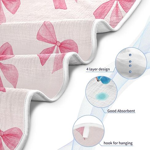 منشفة حمام الطفل الوردي Burbuja - منشفة ناعمة للقطن من القطن المغطى بالرضع لطفل الأطفال المولود الجديد ، 30x30 في in Kuwait