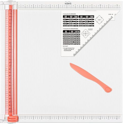 Bira Trim and Score Board, Includes 12x12 Inch Board, Scoring Tool and Envelope Maker for Card Making in Saudi Arabia