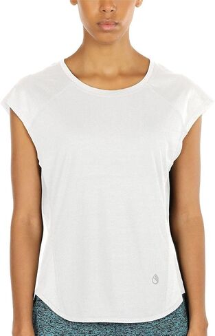 icyzone Workout T-Shirt for Women - Fitness Gym Yoga Running Exercise Cap Sleeves Tops in Kuwait