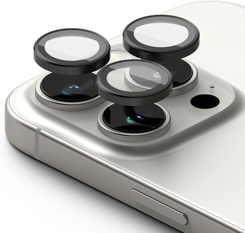 Ringke Camera Lens Frame Glass [Individual Lens Covers] Compatible with iPhone 16e Camera Lens Protector, Tempered Glass Covers and Aluminum Alloy Frames - 2 Pack in Kuwait
