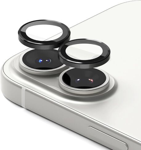 Ringke Camera Lens Frame Glass [Individual Lens Covers] Compatible with iPhone 16e Camera Lens Protector, Tempered Glass Covers and Aluminum Alloy Frames - 2 Pack in Kuwait