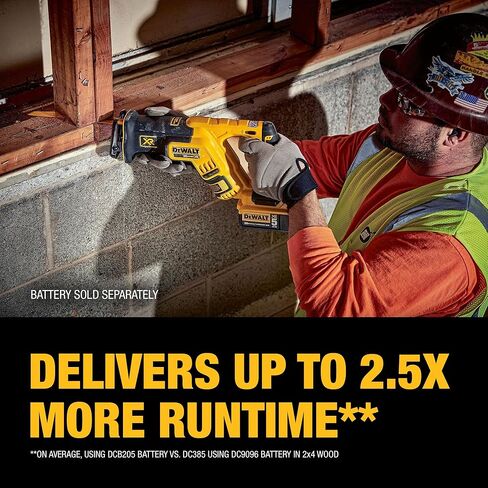 DEWALT DCS367B 20V Max XR Brushless Compact Reciprocating Saw, (Tool Only), with DEWALT DWA4101 Bi-Metal 2X Reciprocating Saw Blade Set, 8-Piece in Kuwait
