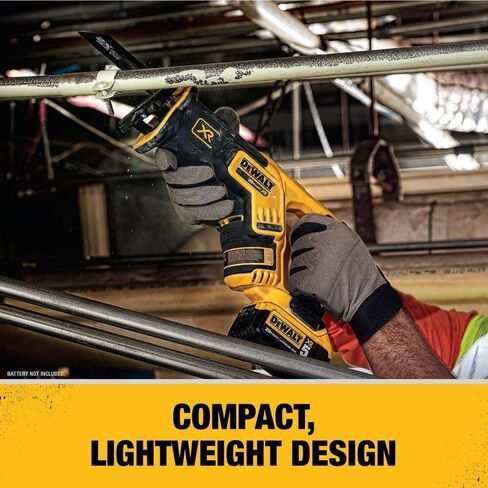 DEWALT DCS367B 20V Max XR Brushless Compact Reciprocating Saw, (Tool Only), with DEWALT DWA4101 Bi-Metal 2X Reciprocating Saw Blade Set, 8-Piece in Kuwait