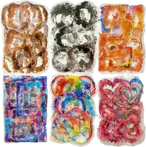 TIAMECH 60Pcs Flower Season Romance Series PET Scrapbook Stickers, Flower Shop Letter Love Garden Stickers Kit for Scrapbooking, Junk Journal Ephemera, DIY Crafts Waterproof Journaling Supplies in Kuwait