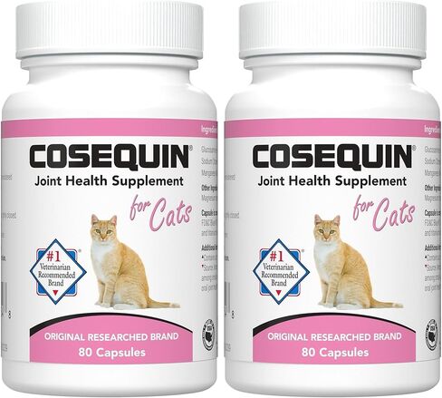 Nutramax Cosequin Joint Health Supplement for Cats - With Glucosamine and Chondroitin, 80 Capsules (Pack of 2) in Saudi Arabia