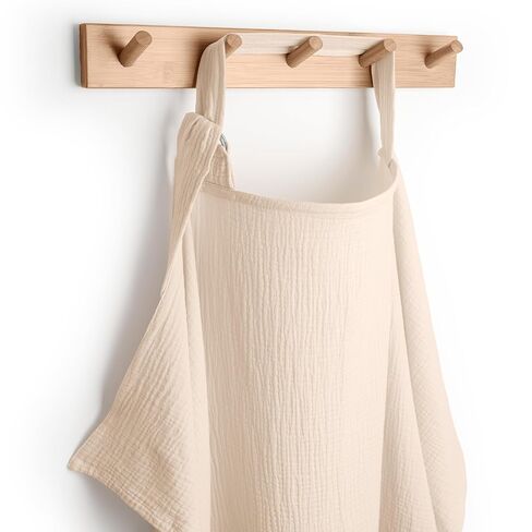 Comfy Cubs Muslin Nursing Cover - 100% Muslin Breastfeeding Cover for Moms - Soft & Breathable Baby Nursing Scarf with Adjustable Neck Strap - Portable, Lightweight & Privacy Coverage - Sand in Kuwait
