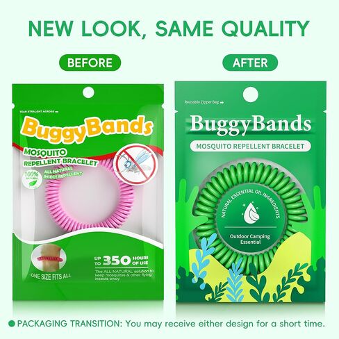 48 Pack Mosquito Repellent Bracelets for Adults & Kids, DEET-Free Wristbands, Individually Wrapped Bug Repellent Bands in Kuwait