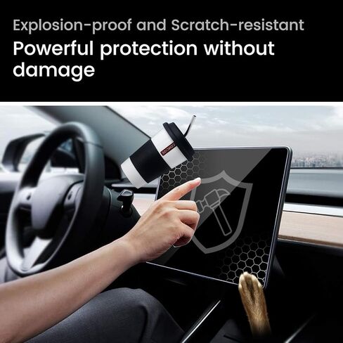 2025 Explorer Screen Protector Designed for 2025 Ford Explorer【Active/ST-Line/ST/Platinum】 13.2 Inch - 2025 Ford Explorer Accessories Tempered Glass Screen Protector Scratch Resistant in Kuwait