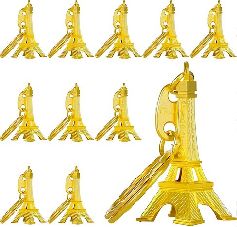 Outus 15 Pieces Eiffel Tower Keyring Retro Adornment French Souvenirs Keychains in Kuwait