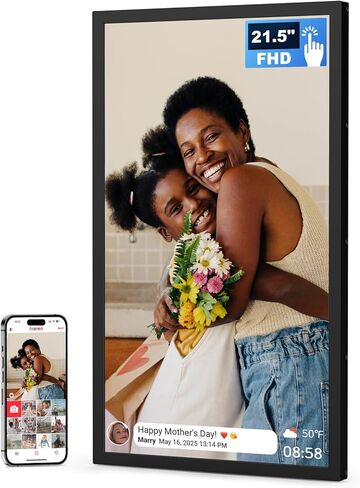 32 بوصة FHD إطار صورة رقمي كبير إضافي شاشة تعمل باللمس ، 64 جيجا بايت FHD IPS WIFI إطار الصورة الرقمية ، مشاركة الصور/الفيديو عبر التطبيقات ، البريد الإلكتروني ، الدوائر التلقائية ، الأسود in Kuwait