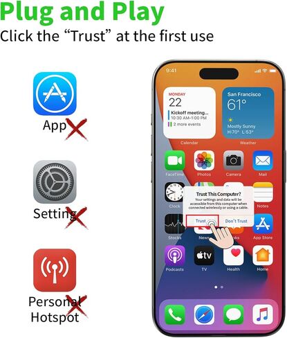[Apple MFi Certified] Lightning to HDMI Cable Adapter for iPhone,1080P Lightning to HDMI Digital AV Adapter HDTV Cord Compatible with iPhone 14 13 12 11 Pro Max XS XR X 8 to TV Projector Monitor-6.6ft in Kuwait