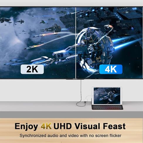 [Apple MFi Certified] Lightning to HDMI Cable Adapter for iPhone,1080P Lightning to HDMI Digital AV Adapter HDTV Cord Compatible with iPhone 14 13 12 11 Pro Max XS XR X 8 to TV Projector Monitor-6.6ft in Kuwait