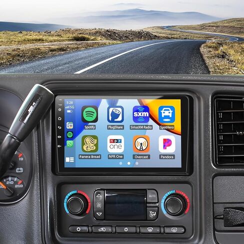 Car Stereo Radio for 2003 2004 2005 2006 Chevrolet Chevy Silverado Tahoe GMC Sierra Yukon, 7 IPS Touch Screen Car Radio Android 13 Wireless CarPlay/Android Auto GPS,Backup Camera/DSP/SWC, 2G+32G in Kuwait