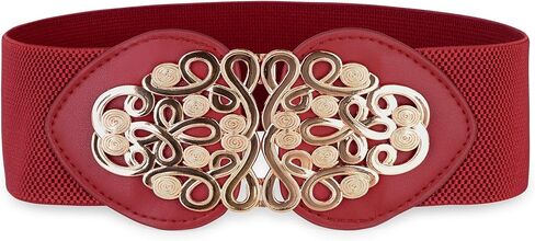 BlackButterfly واسعة مرنة Cinch تمتد حزام الرجعية الذهب ميدوسا مشبك حزام الخصر in Kuwait