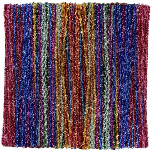 منظفات أنابيب حرفة متعددة الألوان بريق تشنيل (300 قطعة) 20 ألوانًا للزخارف الفنية الإبداعية DIY (0.24 × 12 بوصة) in Kuwait