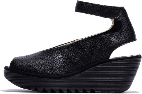 Fly London Women's Yala376fly Perf Wedge Sandal in Kuwait