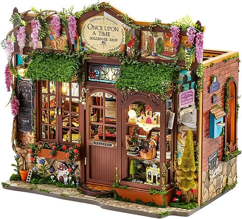 DlY Dollhouse Kit，Book Nook kit,Miniature House kit with Music Box,iniature House Kit,Magic Coffee'Shop，for Adults and Teens for Family and Friends.（Magic Coffee'Shop） in Saudi Arabia