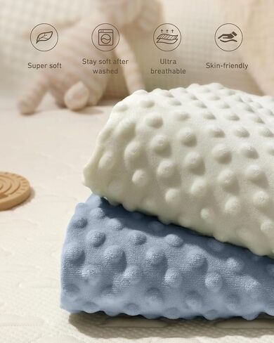 تغيير غطاء الوسادة - Babybay Ultra Soft Minky Dots Plush تغيير الجدول يغطي الأغطية المتغيرة للتنفس صفائح الطاولة القابلة للمسح بدلة لذلة الطفل والطفلة in Kuwait