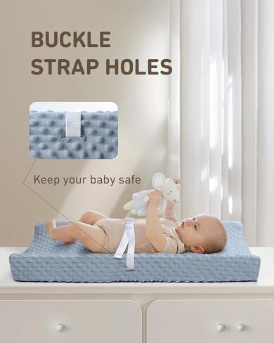 تغيير غطاء الوسادة - Babybay Ultra Soft Minky Dots Plush تغيير الجدول يغطي الأغطية المتغيرة للتنفس صفائح الطاولة القابلة للمسح بدلة لذلة الطفل والطفلة in Kuwait