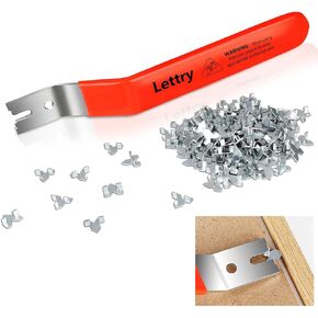 Glazier Point Driver ، أداة برنامج تشغيل Glazing Push Point مع 120 نقطة دفع ، أداة إعداد Glazier لتأطير غرزة الصورة الزجاجية (1) in Kuwait