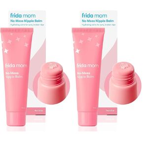 Frida Mom Nipple Cream, No-Mess Nipple Balm Moisturizer for Hydration, Gentle for Baby & Mom, 1.5fl oz (Pack of 2) in Kuwait