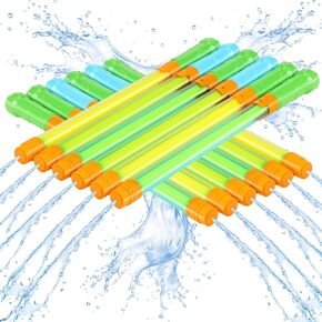 Jexine 72 Pcs Summer Crayon Water Gun 17 Inch Water Guns Bulk Pool Toys Colorful Plastic Water Shooters for Outdoor Swimming Pool Backyard Beach Sand Party Fighting Play Game (Yellow, Red, Green) in Saudi Arabia