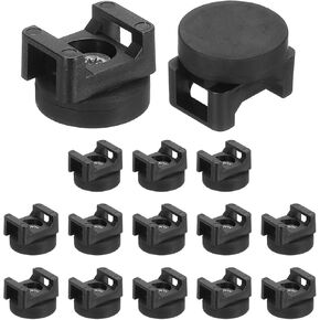 DMiotech 5Pcs Magnetic Zip Tie Mount,22mm Dia Multipurpose Magnetic Cable Clips Organizer Holders Clamps Saddle Type Management Base for Cable Wire Tubing Sleeving Conduit,Black in Kuwait