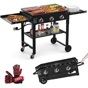 BESTFIRE 260,000 BTU Outdoor Propane Gas Stove with 0-30 PSI Adjustable Regulator and Steel-Braided Hose for Outdoor Home Cooking and Turkey Frying in Saudi Arabia