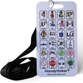 HandyTalker® School Communication Card, Low Tech AAC Card. in Kuwait