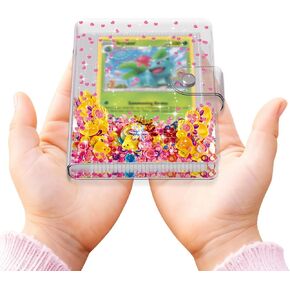 Pink Card Binder for Pokemon, Cute Card Binder for Game Cards Trading Cards, Small Card Booklet for 3~10 Year Girls Gifts (Holds 60 Cards) in Kuwait