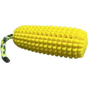 FJ Fourjoys لعبة الكلاب على شكل الذرة ، فرشاة أسنان الكلاب ، لعبة صعبة وتفاعلية للكلاب الصغيرة والمتوسطة والكبيرة (الأصفر) in Kuwait