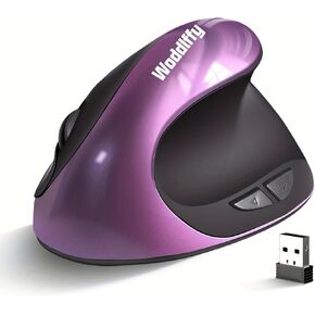 Ergonomic Mouse Wireless,Rechargeable Vertical Mouse Right Handed Small Mouse with 6 Buttons 1000/1200/1600 for Laptop,Desktop,PC, MacBook（Purple in Kuwait